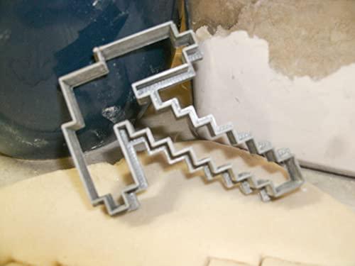 YNGLLC INSPIRED BY PICKAXE SHAPE BLOCK ADVENTURE VIDEO GAME COOKIE CUTTER MADE IN USA PR521