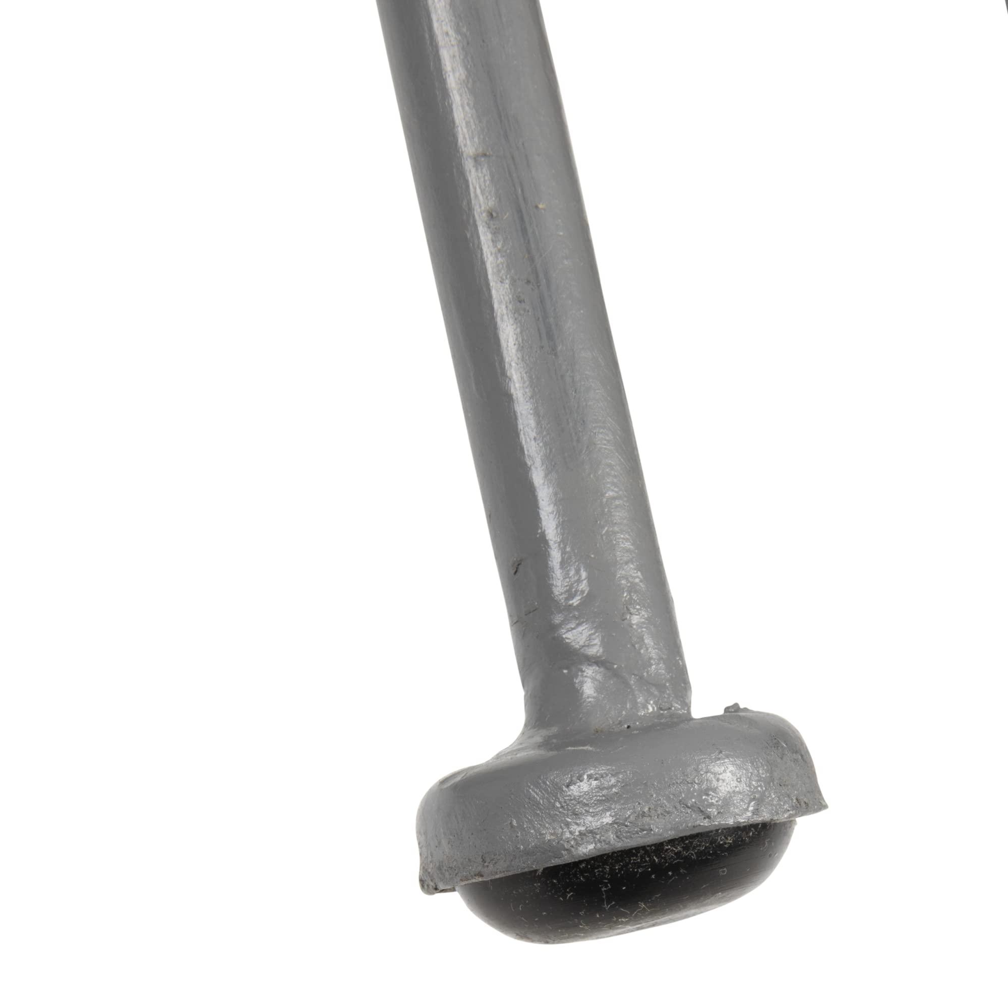 Bloomingville Bloomingville Boho Rattan and Metal Bar Stool, Grey and Black