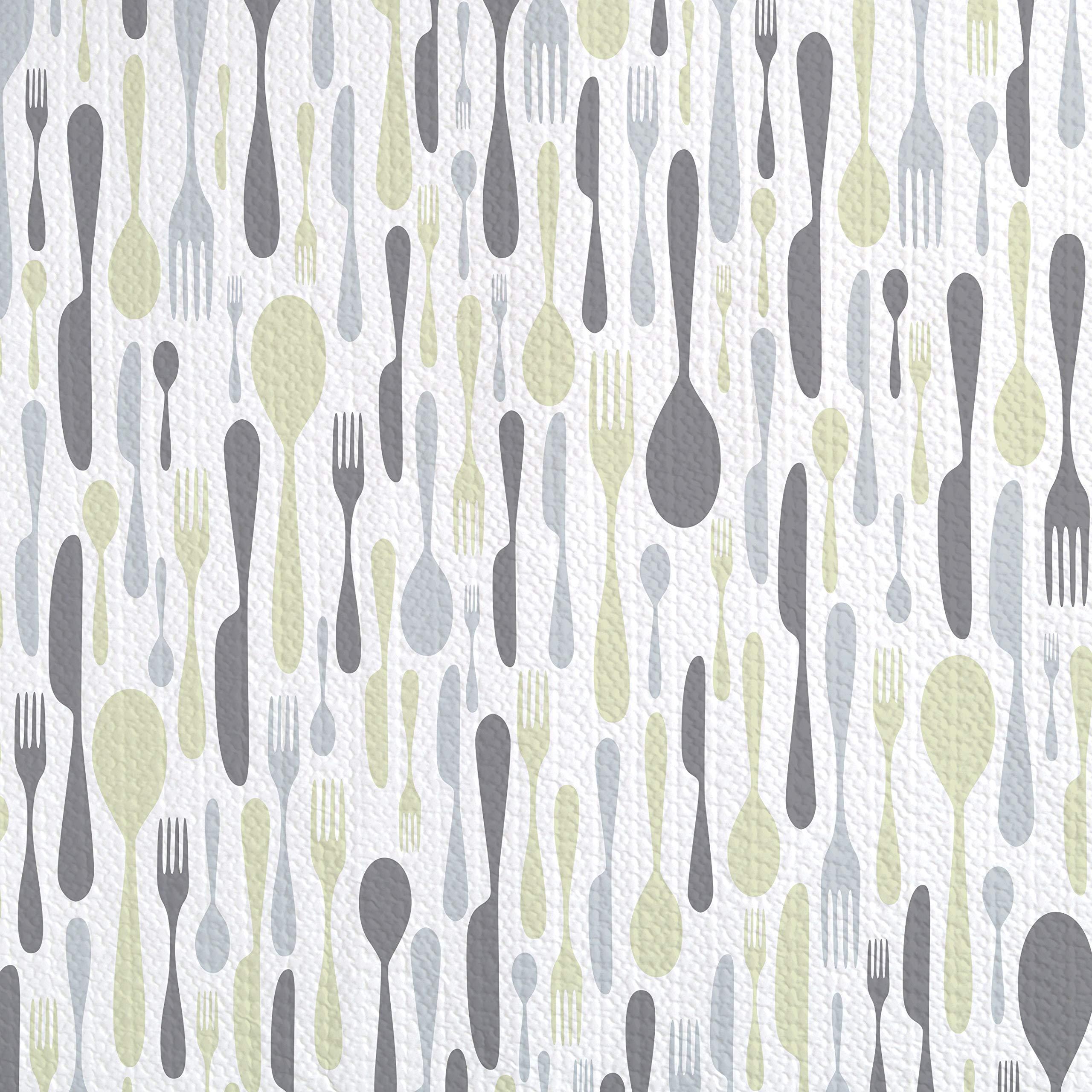 Con-Tact Brand Con-Tact Brand Grip Prints Shelf Liner, Durable and Non-Adhesive Liners, Non-Slip Drawer and Cabinet Liner, 18\" x 8\', Lunchbox, Pack of 4 Rolls