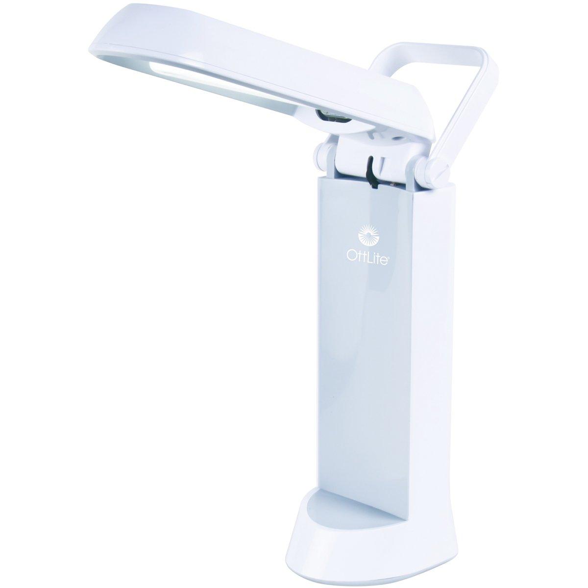 OttLite OttLite 717WG3 13-watt Refresh Task Lamp, 4.56\" x 5.75\" x 12.06\", White Finish