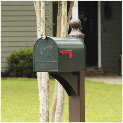 Gibraltar Mailboxes Gibraltar Mailboxes Elite Large Capacity Galvanized Steel Green, Post-Mount Mailbox, E1600G00