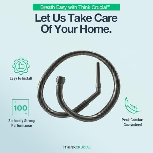 Crucial Vacuum Think Crucial Replacement - Vacuum Cleaner Hose Part Compatible With Eureka Mighty Mite Hose - 13 x 10.5 x 3 - Vacuum Tube Hose Fits Models 3670 3672 3673 3674 3676 3682 Series, Part 60289-1 (1 Pack)