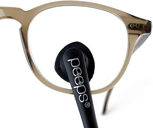 Peeps Peeps Carbon Klean Eyeglass Lens Cleaner - Efficient and Durable Carbon Microfiber Technology - Exclusively Used by NASA - 500 Uses (Black Soft Touch)