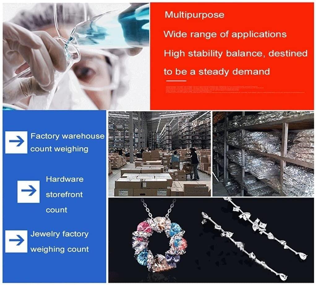 AttreX AttreX Scientific Industrial Counting Scale Counting Scale for Parts and Coins Lab Digital Balance 0.1g High Precision Scale Gram Scale Scales