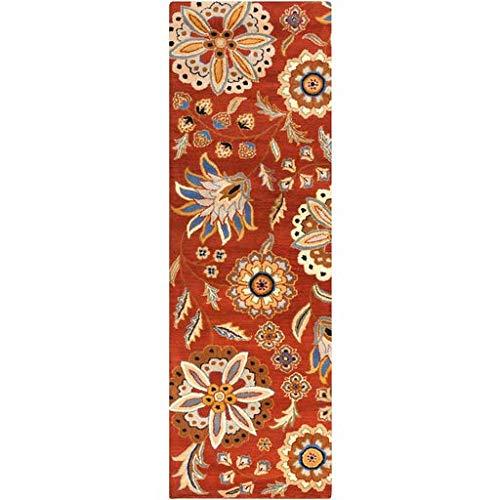 Surya Surya Athena ATH-5126 Hand Tufted Wool Square Floral and Paisley Area Rug, 9-Feet 9-Inch