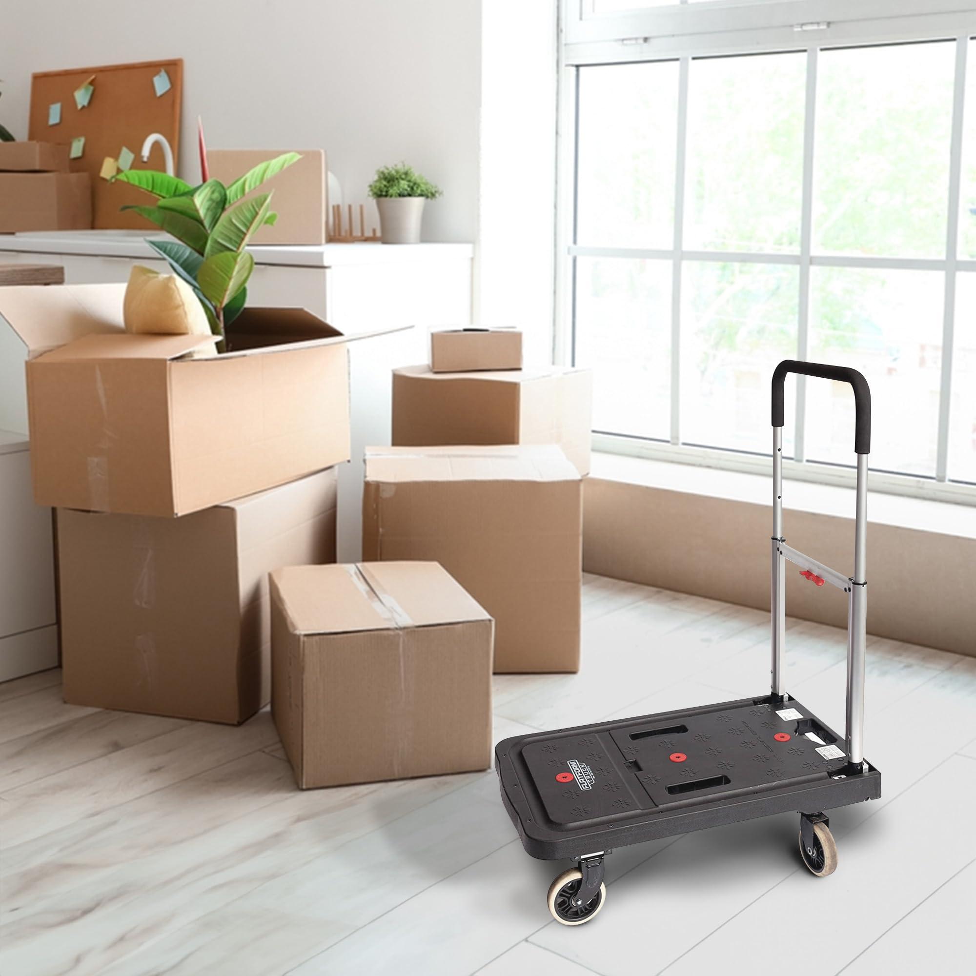 Magna Cart Magna Cart Foldable Dolly Cart, Platform Hand Truck with Wheels, 300 Lbs