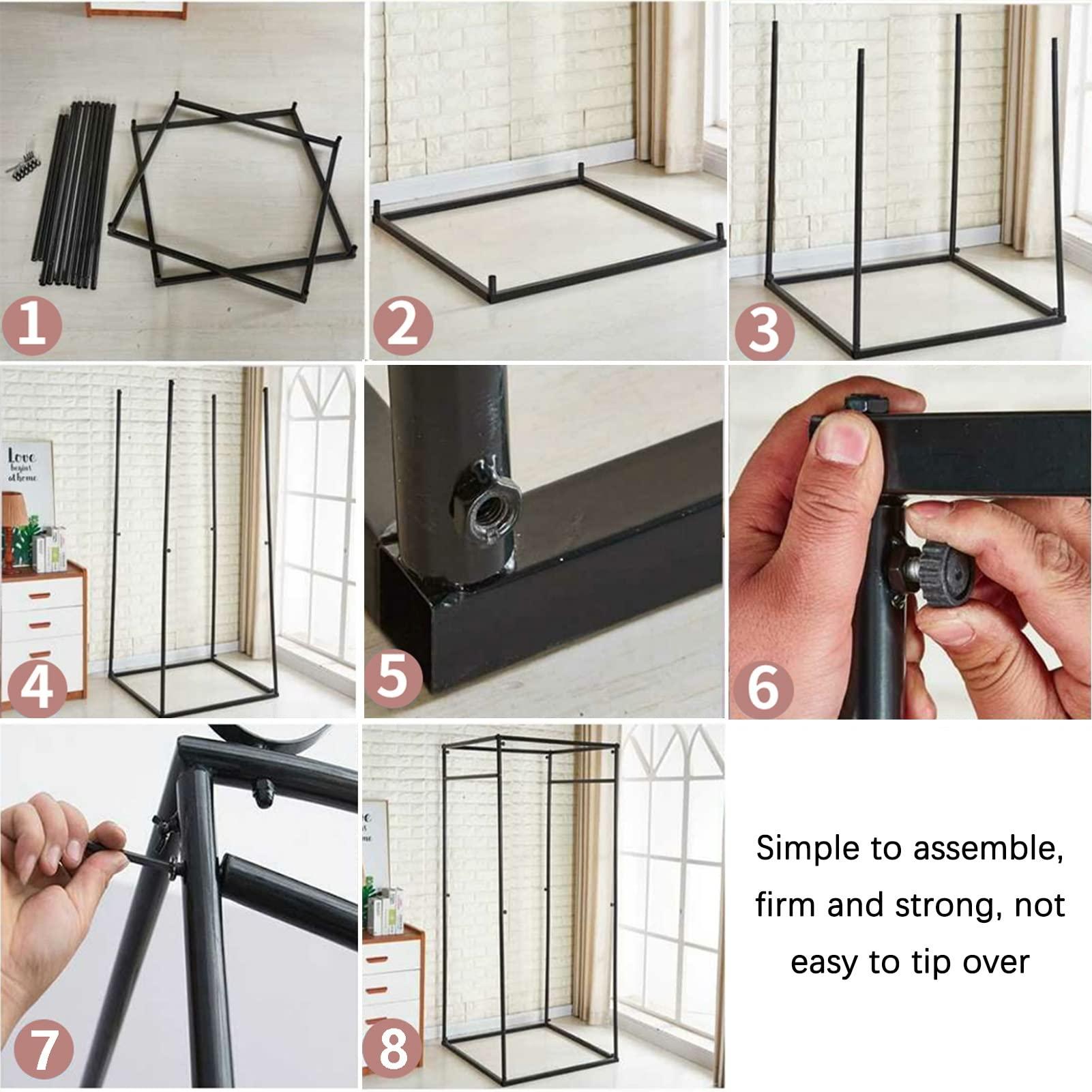 XUEHONG001 XUEHONG001 Clothing Store Fitting Room, Temporary Locker Room, Simple Detached Changing Room for Shopping Malls Office Outdoor Stall, Privacy Protection Blackout Curtain Kit