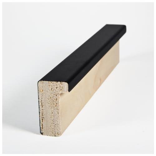 ArtToFrames ArtToFrames 14x24 inch .75 Satin Black Stem - 1.125 Rabbet Wood Picture Frame, 2WOM10015-14x24