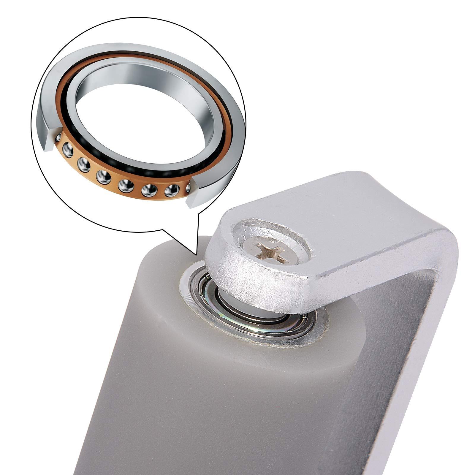 Gomake Gomake 12 Inch Rubber Pasting Roller Squeegee Rolling Wheel Power Cleaner Rubber Rollers for Crafting, Glue Roller Paint Brush for Printmaking Stamping Gluing, Anti Skid Tape Construction