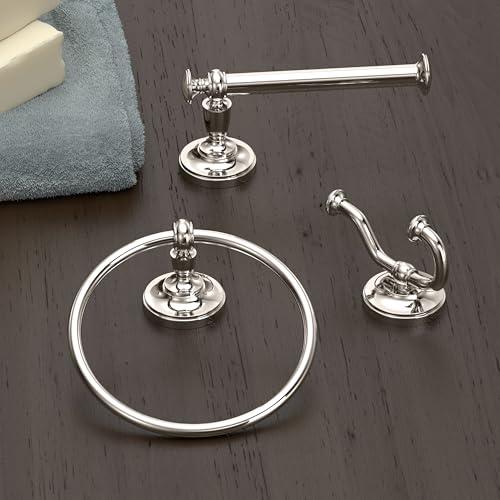 Gatco Gatco 4123 Tavern Toilet Paper Holder, Polished Nickel / Wall Mounted Euro Style Toilet Tissue Holder, Zinc