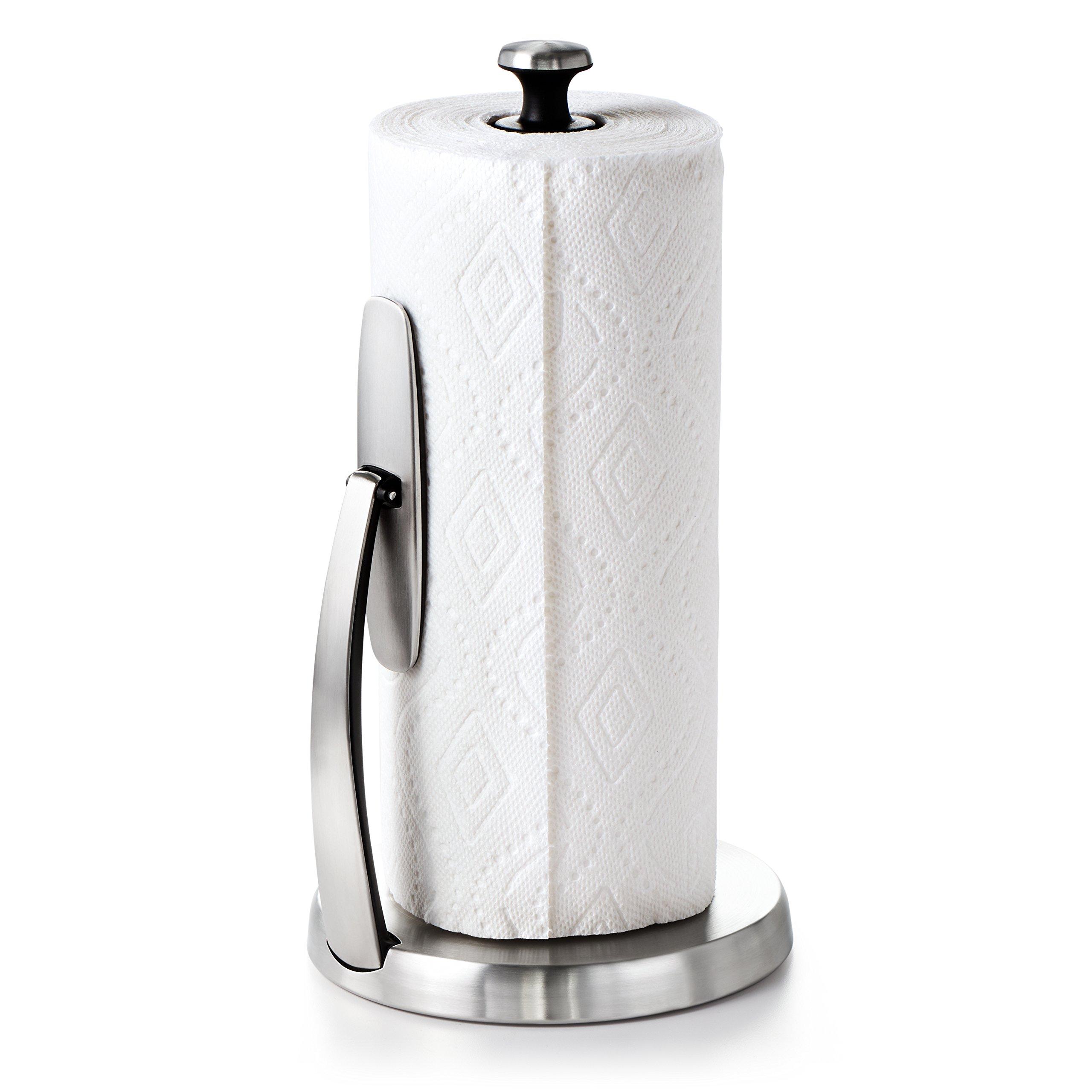 OXO OXO Good Grips SimplyTear Paper Towel Holder - Stainless Steel (Silver & Black)