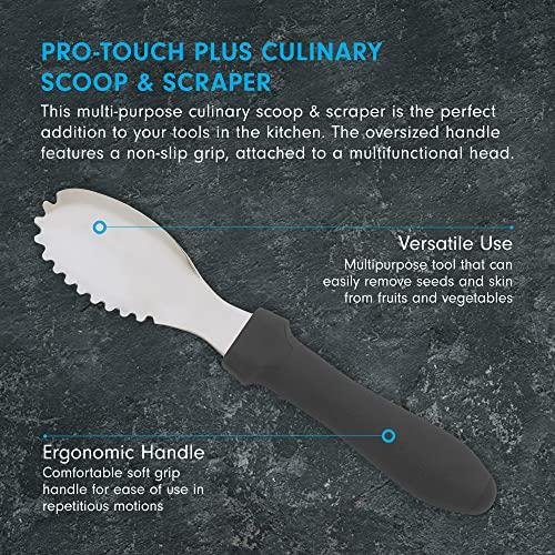 Messermeister Messermeister Pro-Torch Plus Culinary Scoop & Scraper - Multi-Purpose Tool to Remove Seeds, Pulp & More - AISI420 Stainless Steel & Oversized Handle