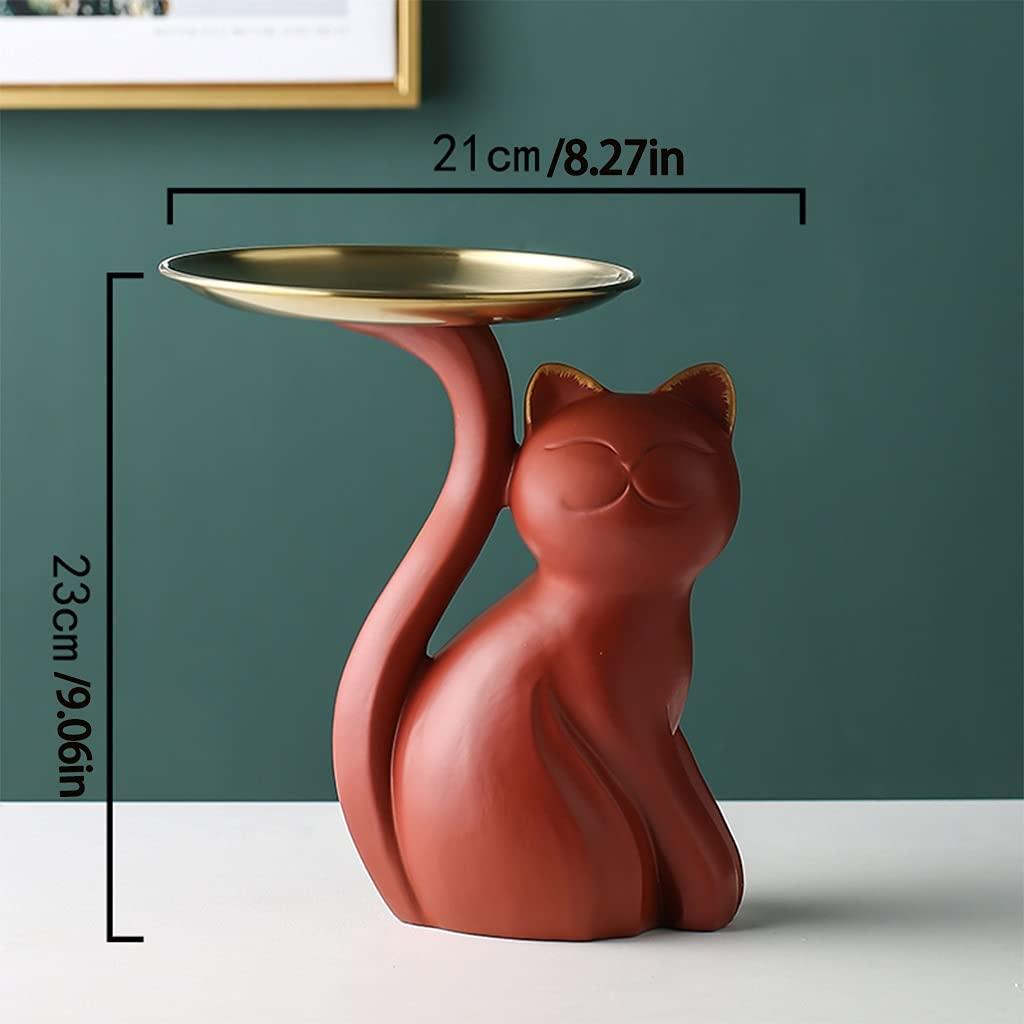 NABEIM Key Tray Holder for Entryway, Decorative Serving Trays for Coffee Table, Large Resin Tray for Home Decor Table Centerpiece for Party Decor Kitchen Storage Trinket Dish (Color : Gold)