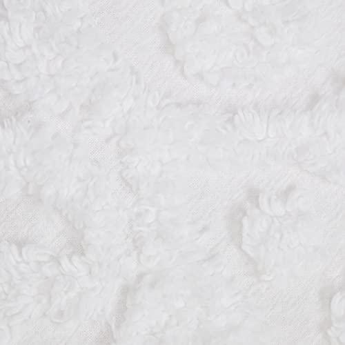 Beatrice Home Fashions Beatrice Home Fashions Medallion Chenille Bedspread, Standard Sham, White