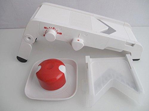 Tupperware TUPPERWARE Chef Mando-Chef D202 Multi-Slicer Grater Mandolino Kchenenstar White/Red