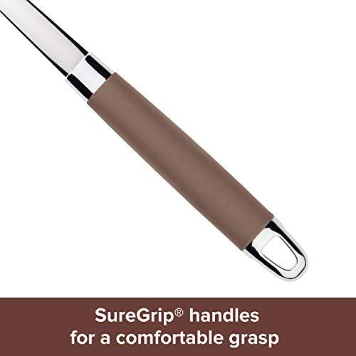 Anolon Anolon SureGrip Stainless Steel Meat Fork, Bronze, 13.25-Inch, Tools and Gadgets -