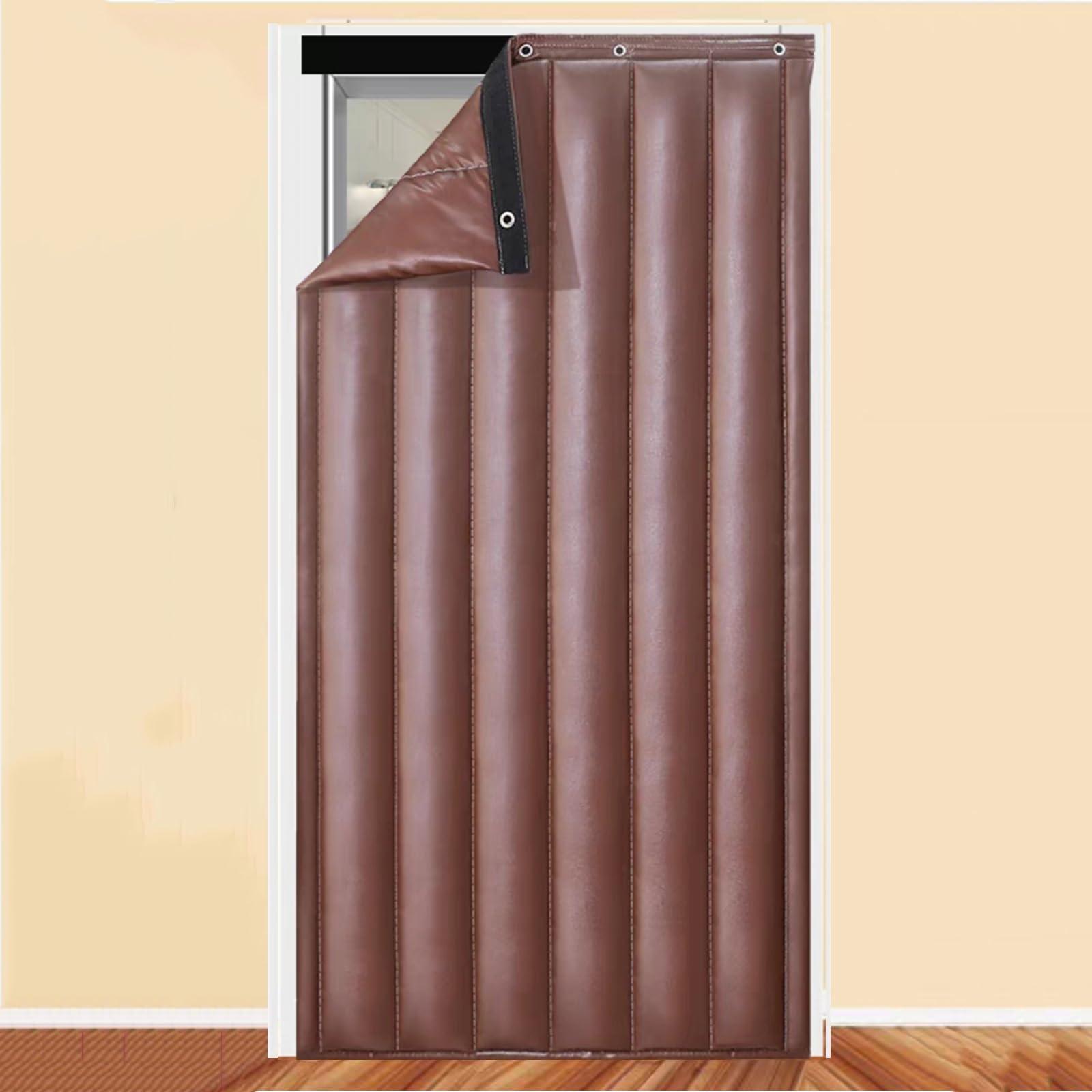 zyhfcfff-sd Heavy Duty thermal insulated Curtains Door Screen Temporary Blinds Blackout Curtain Shade Cold Protection windproof soundproof waterproof Window Treatment Doorway Blanket ( Size : 90x200cm/35.5x79in )