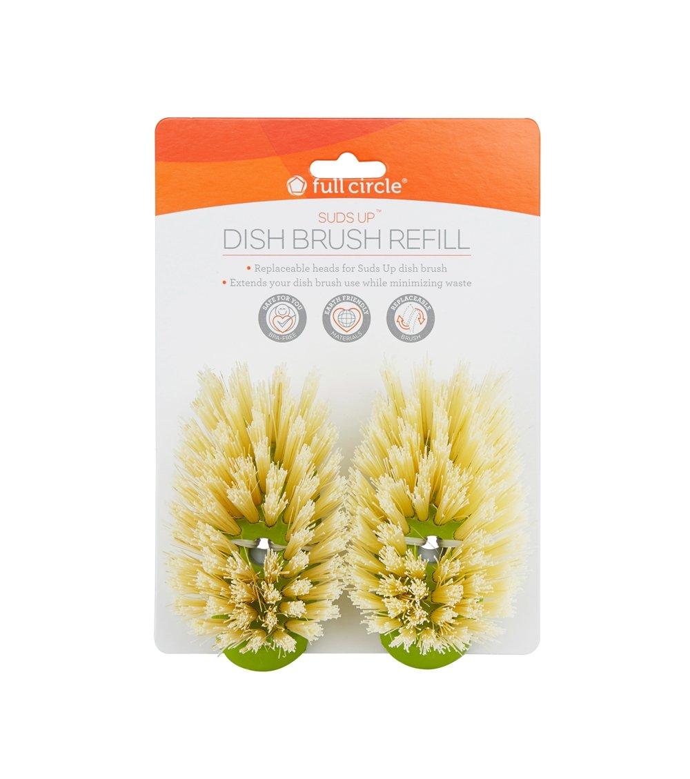 Full Circle Full Circle Suds Up Soap Dispensing Dish Brush 2-pack Refill, Green