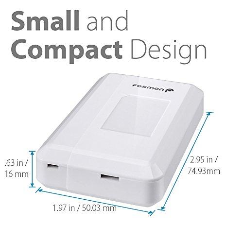 Fosmon Fosmon WaveLink 51018HOM Add-On Door Contact Sensor Unit (No Receiver) - White