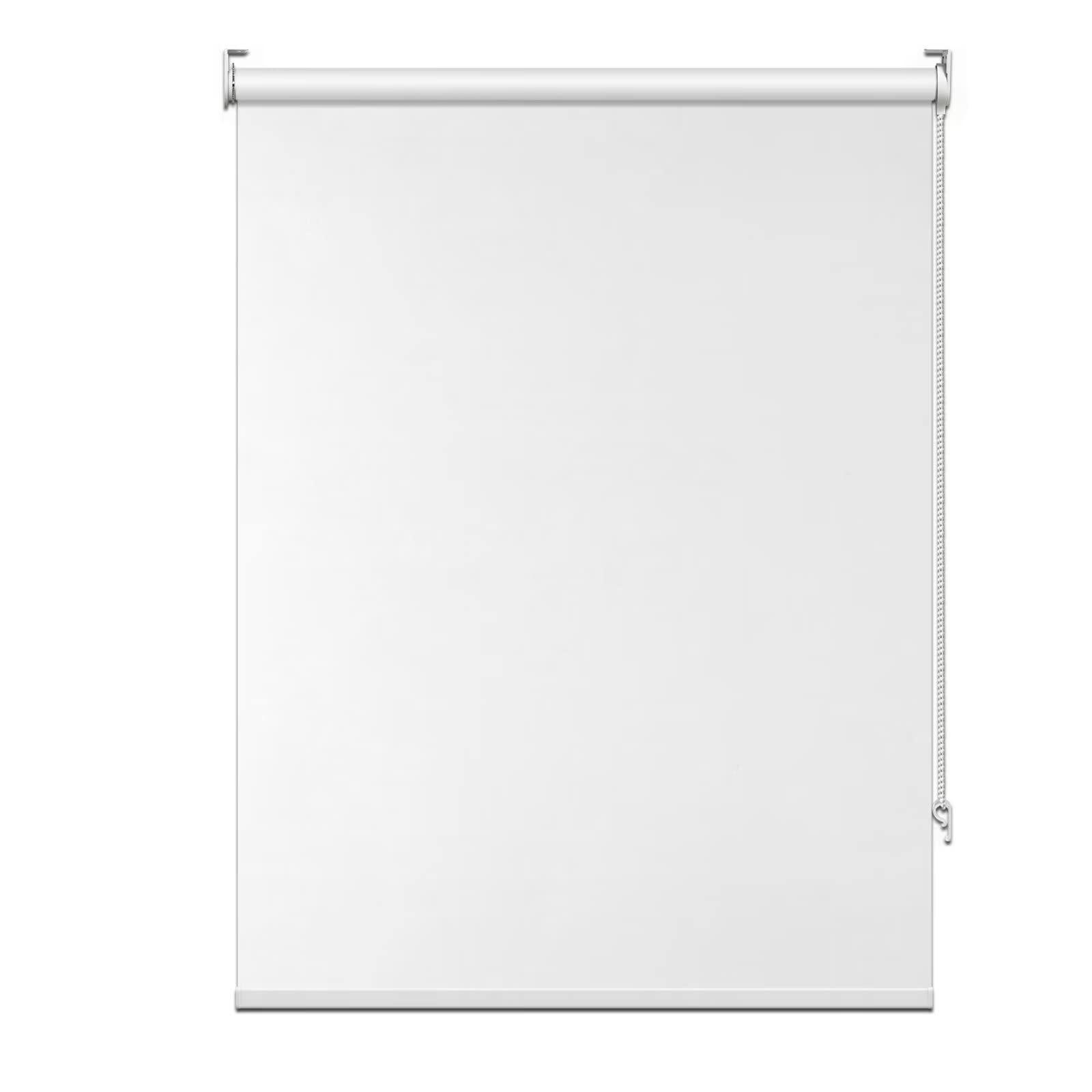 fhsblinds FHSBLINDS Custom Blinds for Windows Roller Shades for Windows-Room Darkening Waterproof Blackout Cut to Size Window Blinds & Shades for Home Kitchen Bedroom Office (White 100% Blackout, 38"W x 80"H)