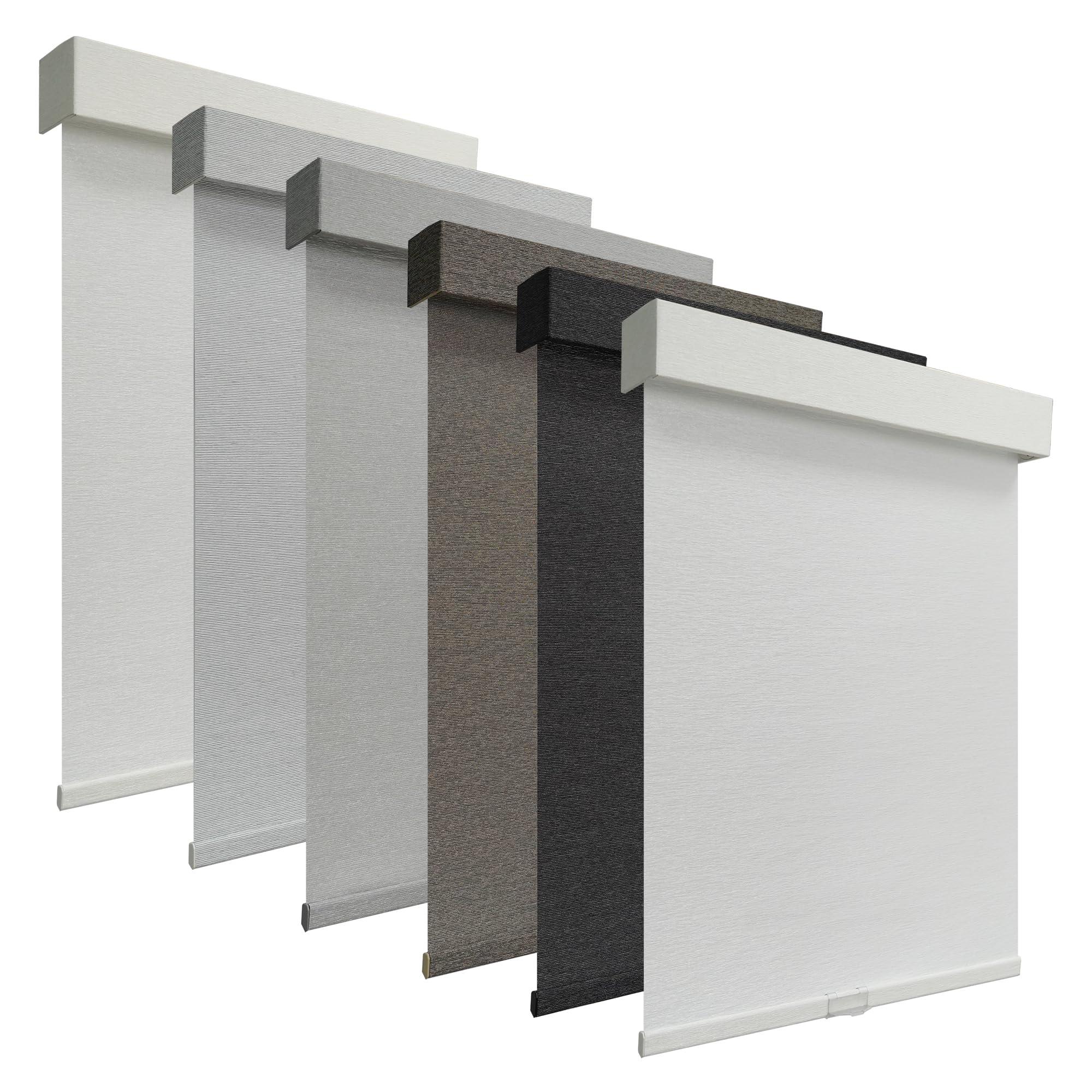 Blindify Blindify Light Filtering Roller Shades for Windows, Cordless Roller Blinds for Windows, Window Shades for Home, Office, Bedroom, Door, White, 67" W x 56" H