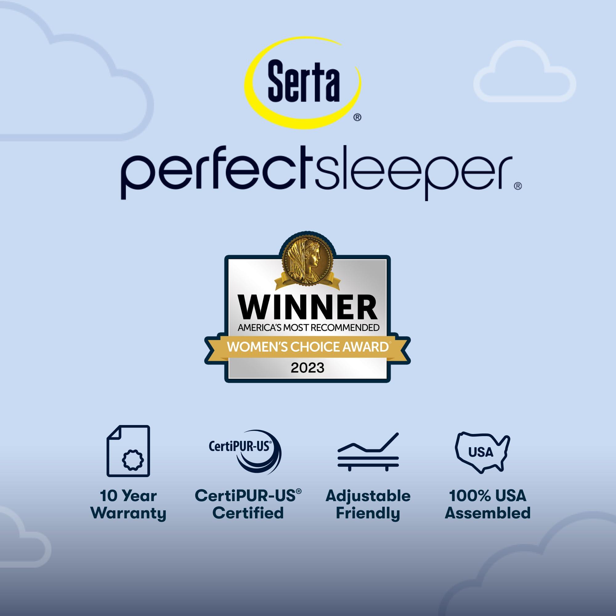 Serta Serta Perfect Sleeper Ultimate 12\" Twin Mattress - Extra Firm, Cooling Gel Memory Foam, Pocket Innersprings for Motion Isolation, Edge Support, CertiPUR-US Certified - Oasis Sleep