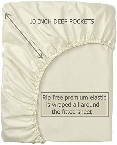 Mr Pandaa 100%-ORGANIC-COTTON | GOTS Certified | 800-Thread-Count-Long-Stapple-Cotton | 4 PCs | Short-Queen - Chocolate| Fits Upto 10-Inch-DEEP-POCKET | Breathable Crisp Cool | Luxury Finish | Sustainable