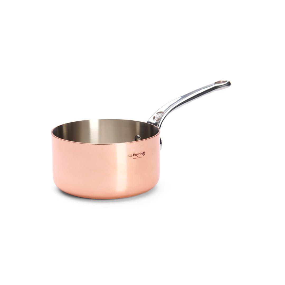 De Buyer De Buyer 6406.16 Inocuivre Stainless Steel Saucepan, 2 mm Thick,16 cm Diameter