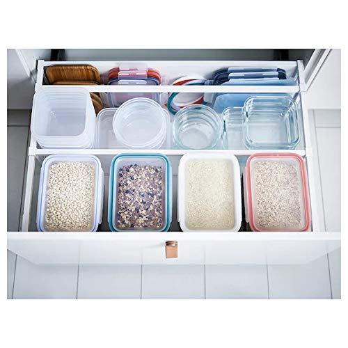Ikea IKEA 365+ Polypropylene Leak-proof Microwave Safe square-shaped Food Container With Lid - 750 ml, Transparent