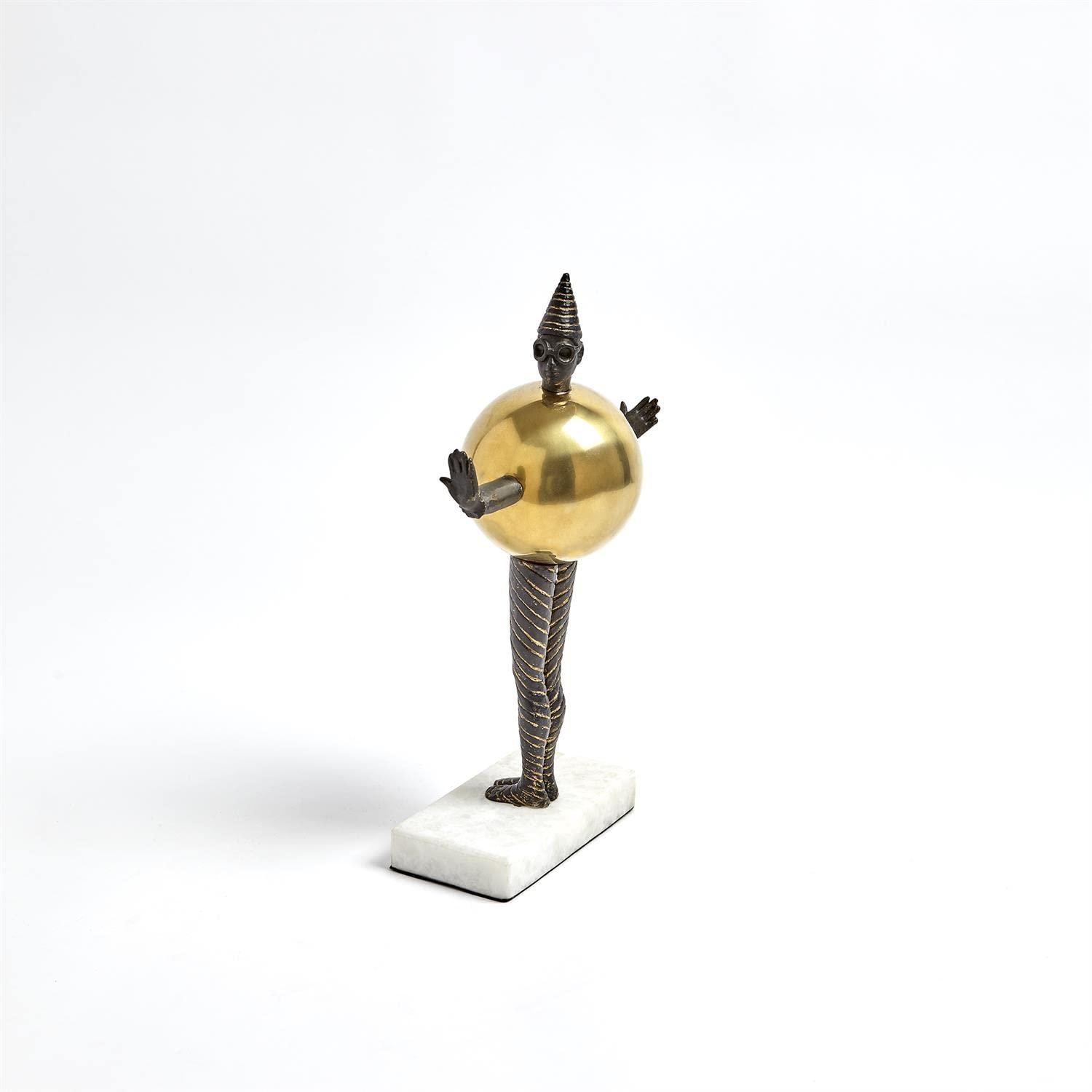 Global Views Global Views Bauhaus Sphere Woman Home Decor, Brass