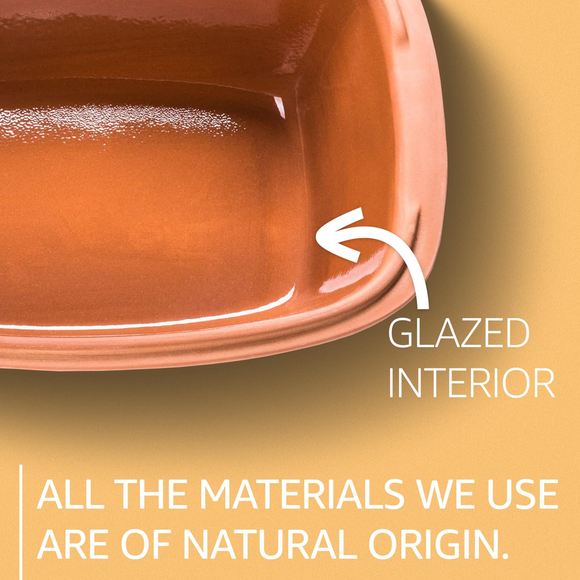 Römertopf Rmertopf 11105 Clay Roaster | Non-Stick Dutch Oven | Healthy Clay Pot Cooking | Clay Baker | Versatile Cooking Vessel - 3.2 Quarts (3 Liters) for up to 4 people