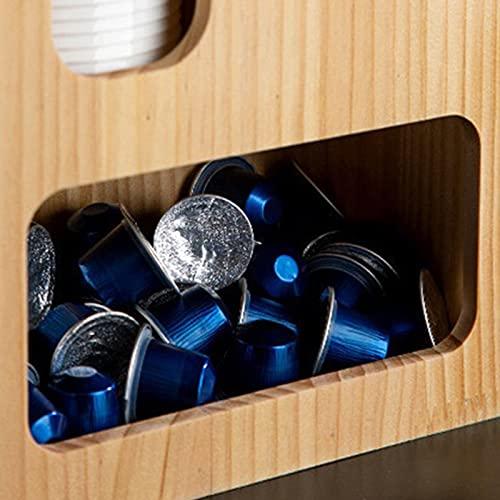 SwePer SwePer Coffee Condiment Organizer, Cup, Lid Holder, Coffee Station Organizer, 6 Compartments Condiment Rack Breakroom Accessories Caddy for Snack, Tea Bags, Disposable Cups,Stainless Steel Rack (Colo