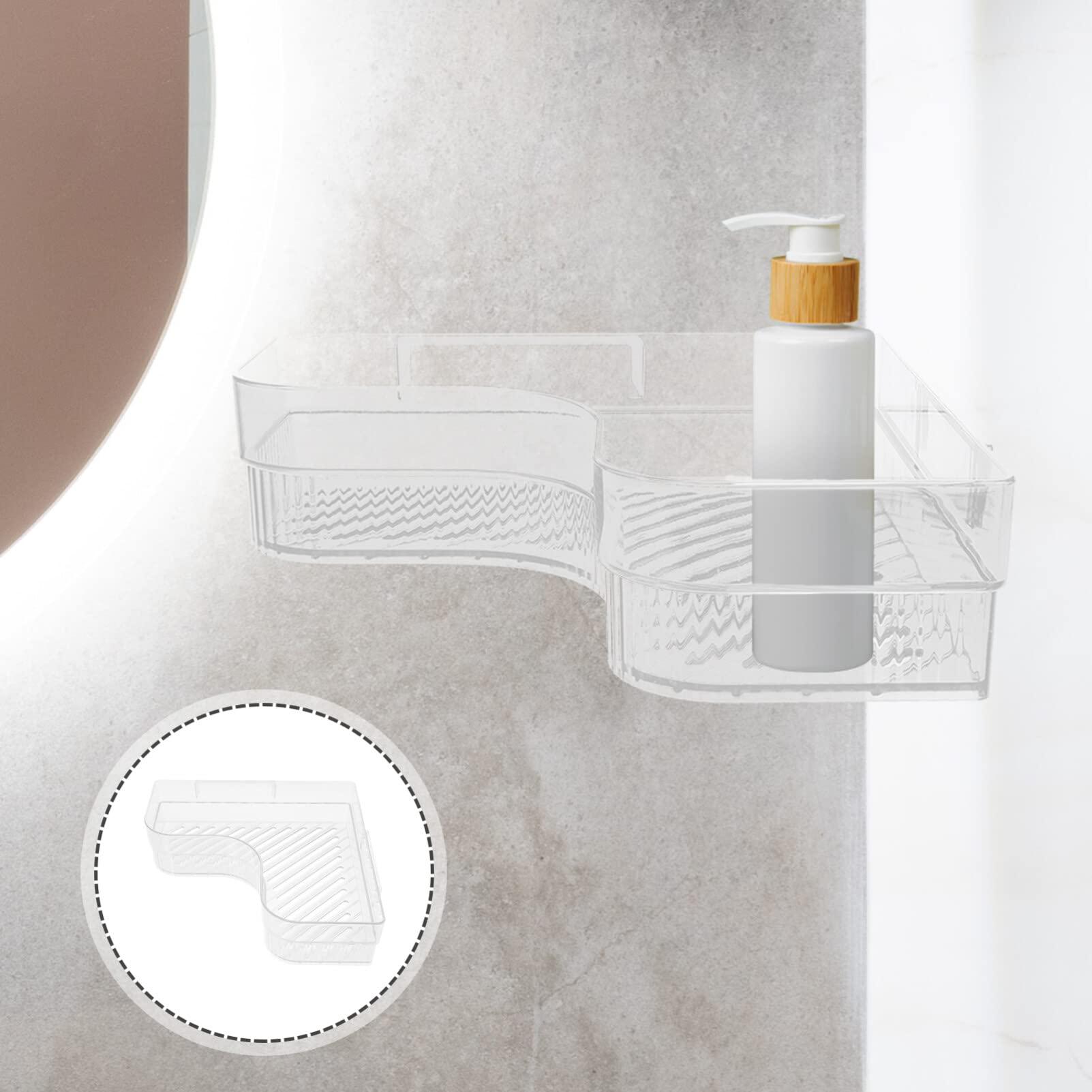 Alipis Alipis Bathroom Corner Shelf Shampoo Bottle Holder Bathroom Corner Rack Shower Stuff Wall-mounted Rack Bath Shampoo Holder Wall Mounted Toilet The Pet Shower Supplies Cosmetic
