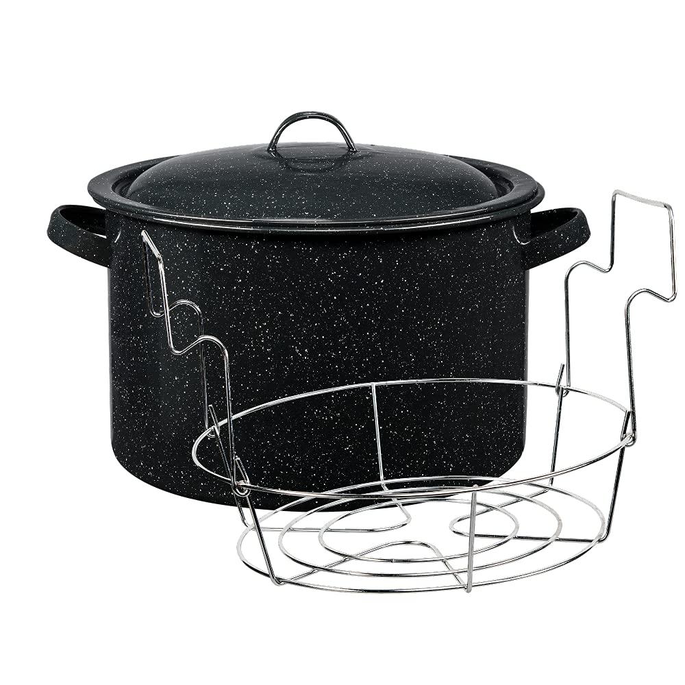 Granite Ware Granite Ware Enamel on Steel 12-Quart Water Bath Canner with Lid