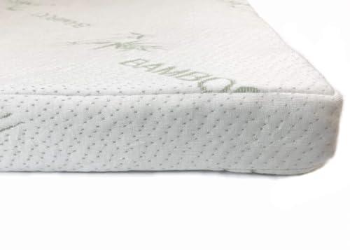 ORGANIC TEXTILES ORGANIC TEXTILES 2 Inches Organic Latex Mattress Topper with Removable Rayon Derived Material Cover - Made in USA (2\" Twin - Soft)