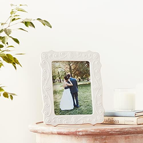 Lenox Lenox 858821 White French Perle 5\" X 7\" Frame, 1.55 LB