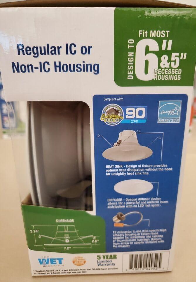 Elite Lighting Elite Lighting REL637950LDIMT LED Retrofit Lighting Module, 120V, 3000K, White