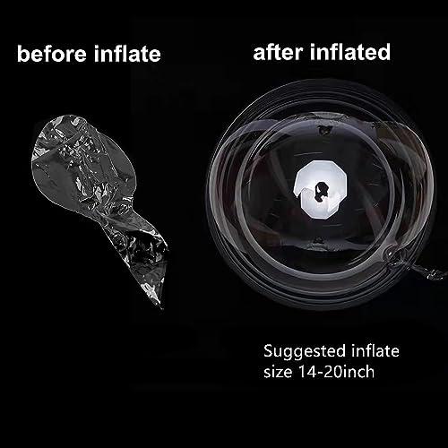 EFAY Clear Balloons for Stuffing, 15 Pack Wide Neck Pre Stretched Fillable BoBo Balloons for Stuffing EFAY