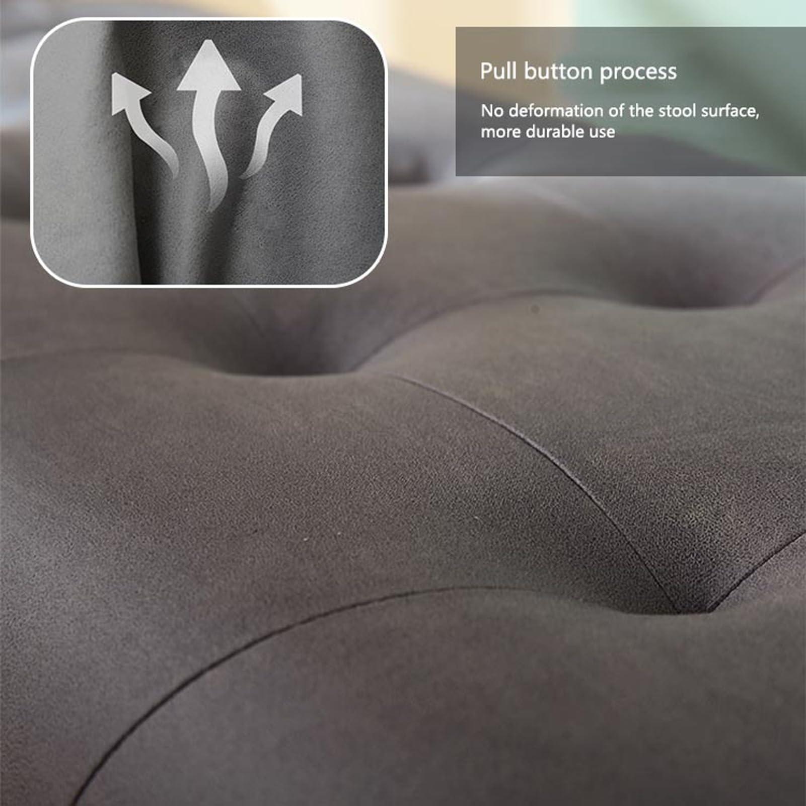 HomeLoft Basics Storage Ottoman Bench with Padded Seat Storage Chest with Metal Legs End of Bed Bench with Hidden Storage Upholstered Entryway Bench Footrest for Bedroom