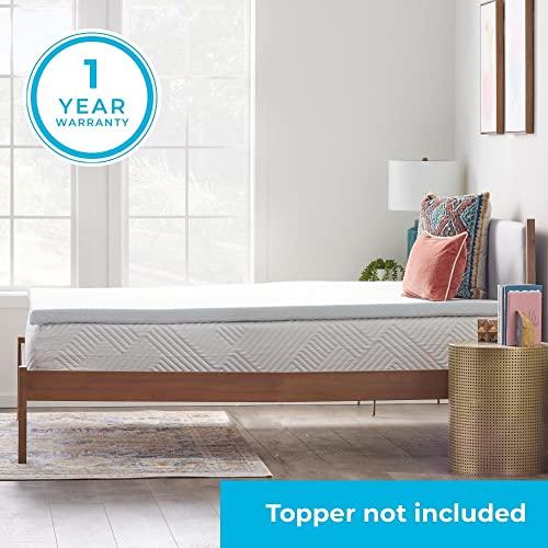 Linenspa Linenspa 2 Inch Mattress Topper-Cover Queen-Cover Only-Machine Washable Breathable Non Slip with Zipper,White