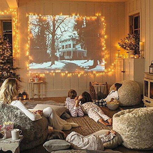 ER CHEN ER CHEN 165ft Led String Lights,500 Led Starry Lights on 50m Copper Wire String Lights + 12V DC Power Adapter(Warm White)