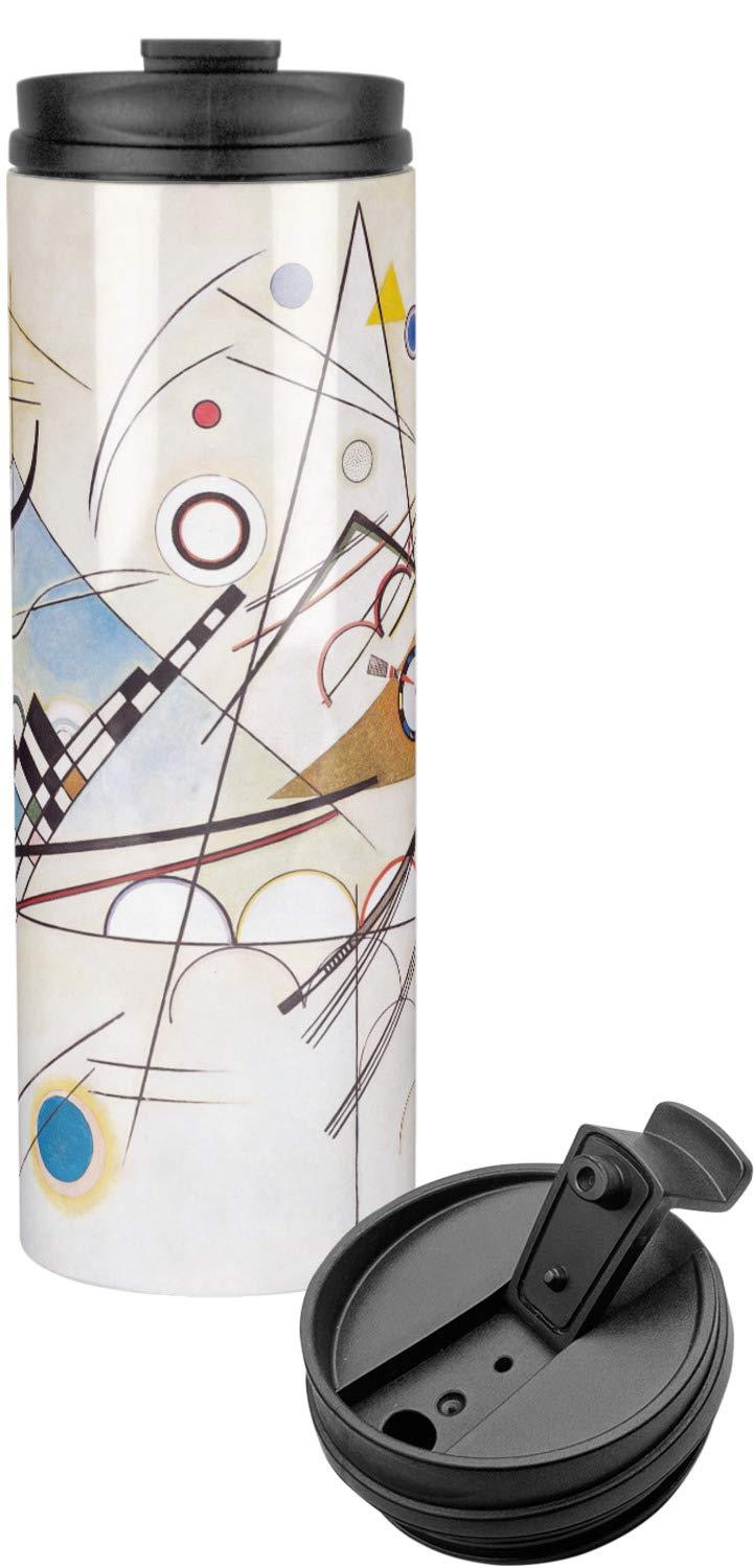 YouCustomizeIt Kandinsky Composition 8 Stainless Steel Skinny Tumbler