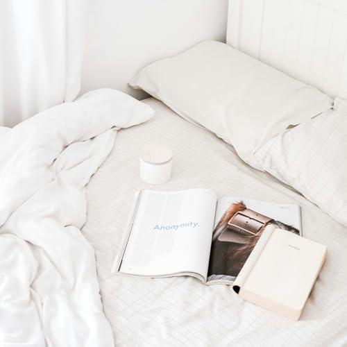 NIULAFR NIULAFR Grounding Sheets - 95% Nature Cotton +5% Silver Fiber - with Grounding Cord, Keep Good Sleep - Natural Healthy