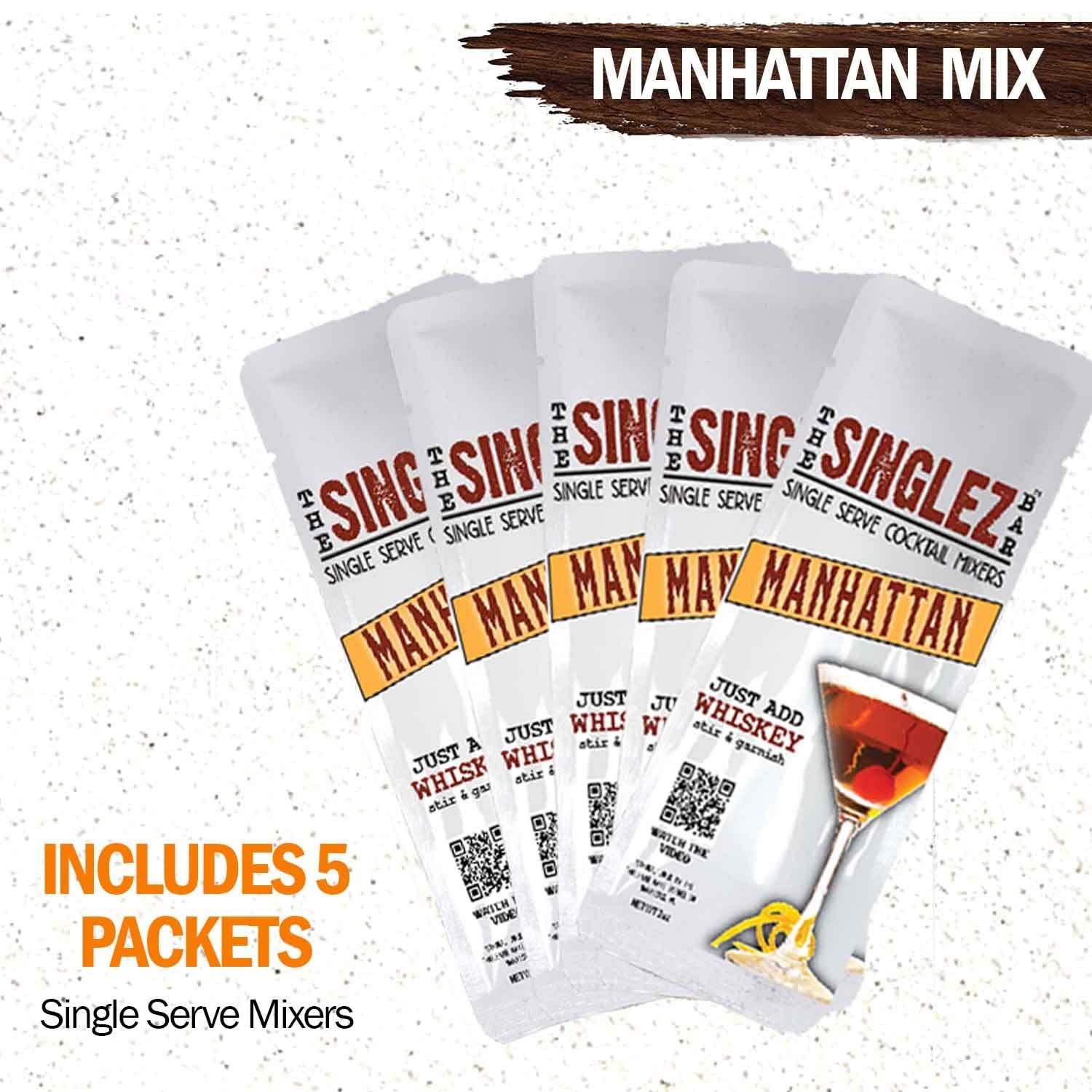 FOGHAT COCKTAIL SMOKER The Foghat Cocktail Smoker and Manhattan Smoked Cocktail Kit with Torch and Butane Refill 60ml - Bourbon Barrel Oak Wood Chips and 5 Singlez Bar Manhattan Mixer Packets - Whiskey Smoker Kit For Drinks