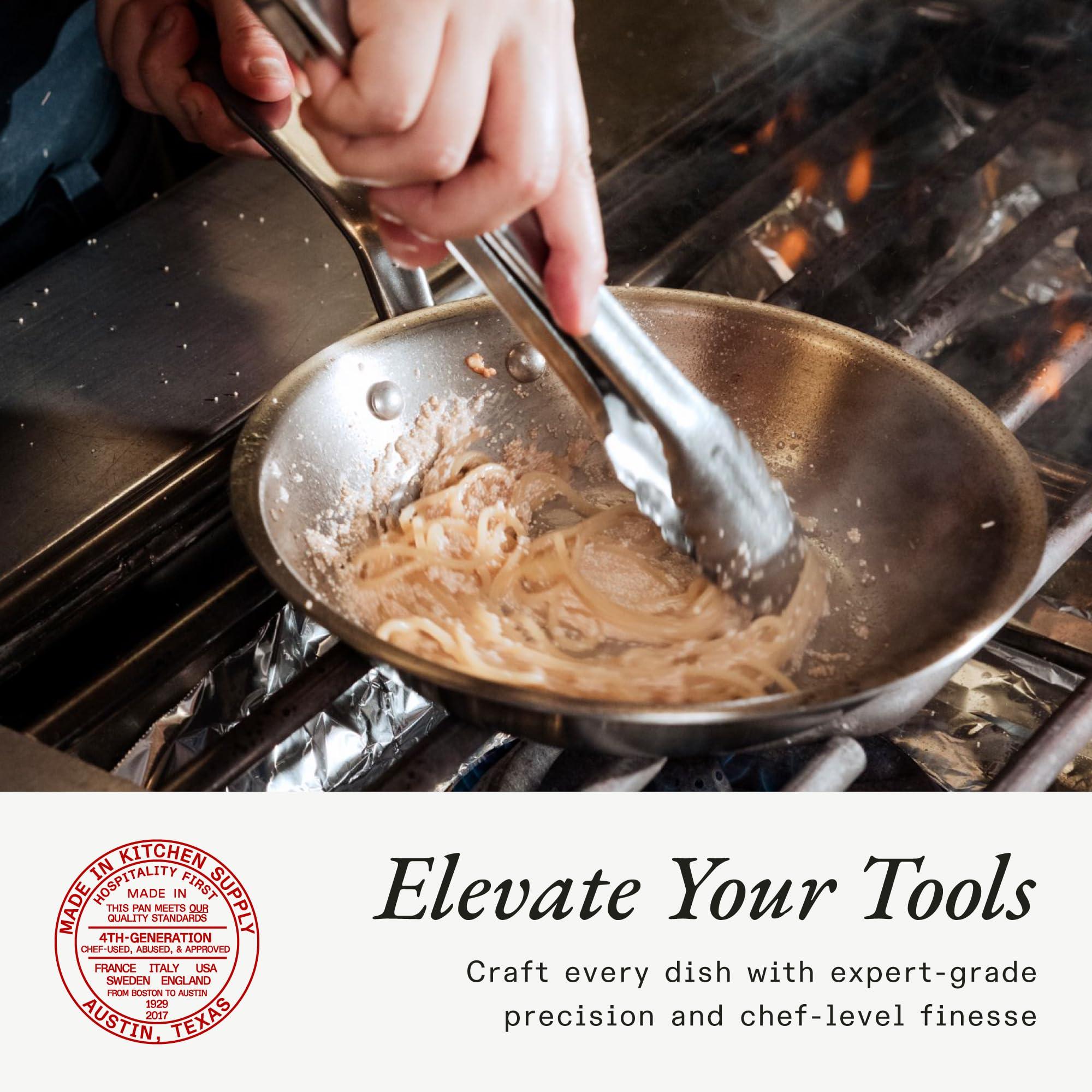 Made In Made In Cookware - 10-Inch Stainless Steel Frying Pan - 5 Ply Stainless Clad - Professional Cookware - Crafted in Italy - Induction Compatible