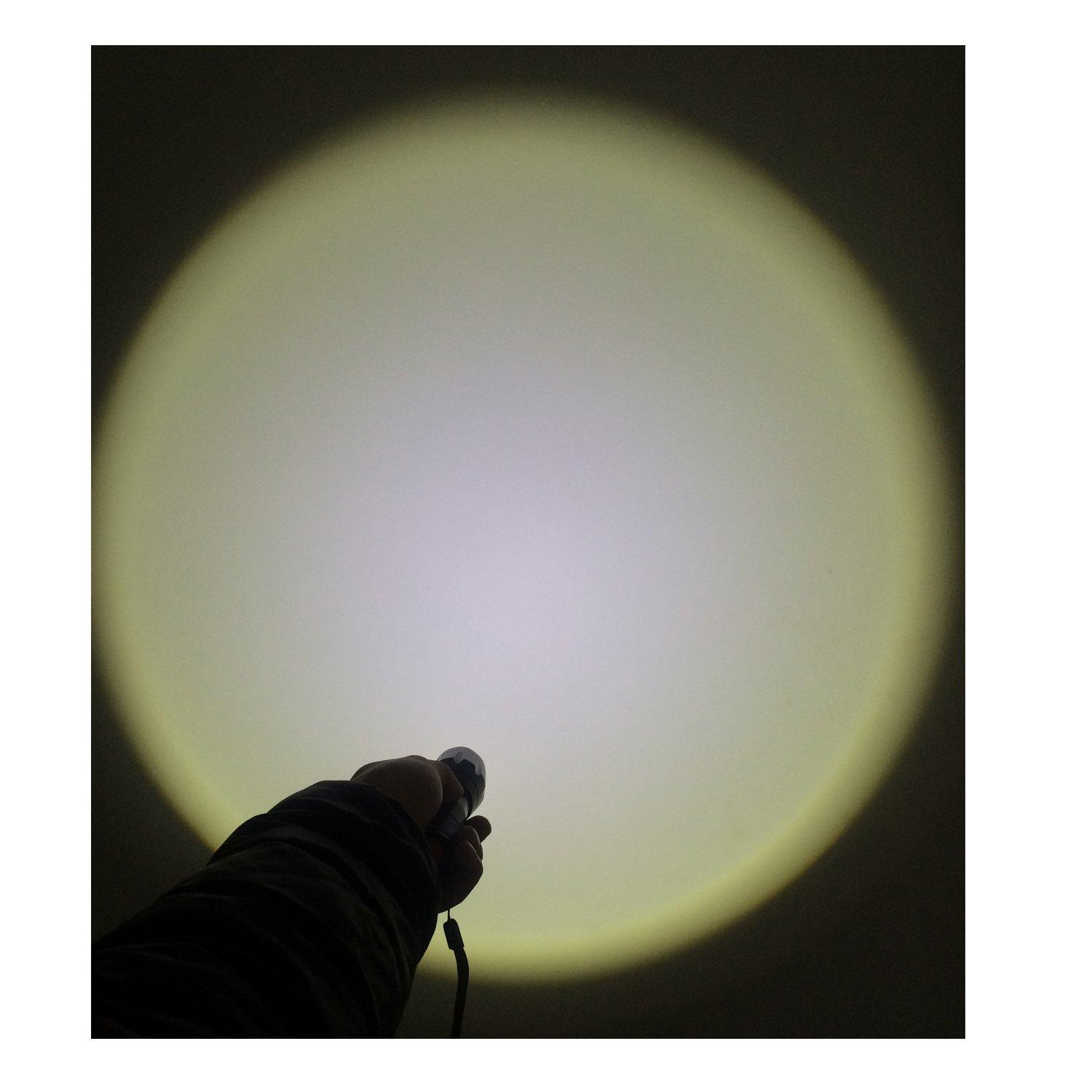 TotaLohan TotaLohan Military Grade Single Mode 3000 Lumens Tactical LED Waterproof Handheld Flashlight,2-Pack