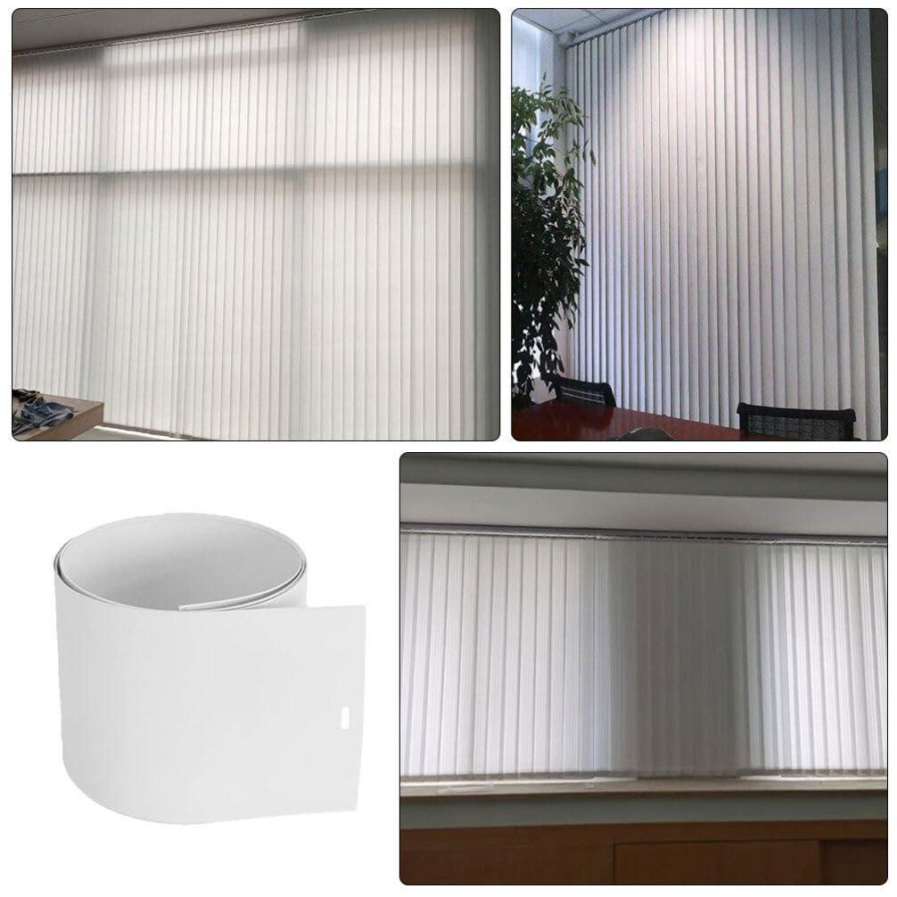 HOLIDYOYO HOLIDYOYO 10pcs Vertical Blinds Replacement Slats Window Blinds Slats for Sliding Door Window Parts Repair Kit White
