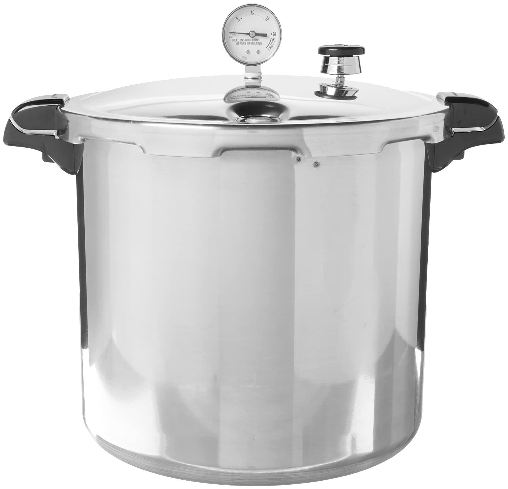 Presto Presto 01784 23-Quart Induction Compatible Pressure Canner, Silver, Aluminum