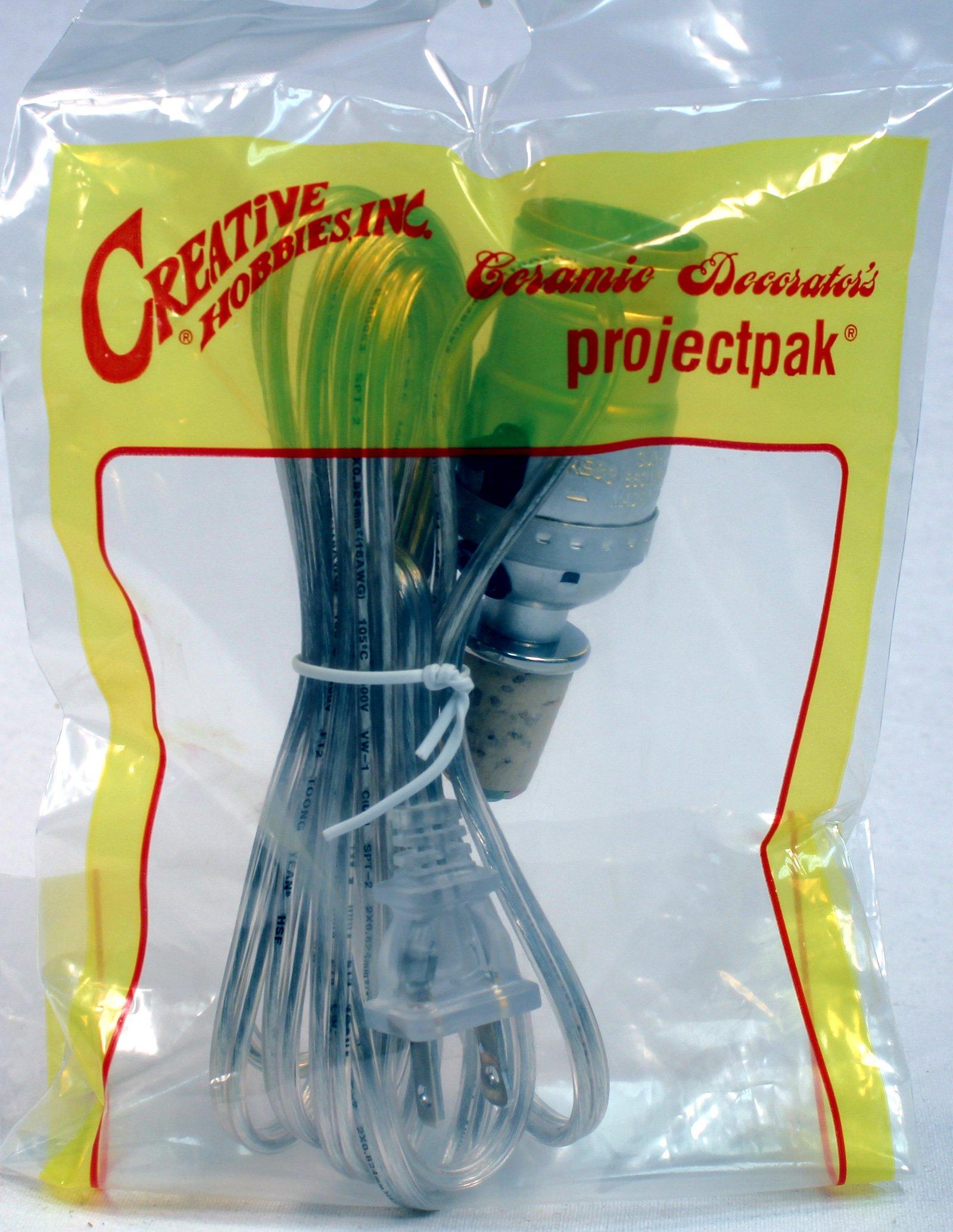 Creative Hobbies Creative Hobbies® M992S Wine Bottle Lamp Making Kit is Pre-Wired and Easy to Use! Silver Color Cord & Socket