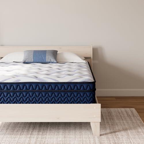 Signature Design by Ashley Signature Design by Ashley Full Size Stack 12 Inch Hybrid Medium Plush Cooling Gel Infused Memory Foam Mattress for Pressure Relief